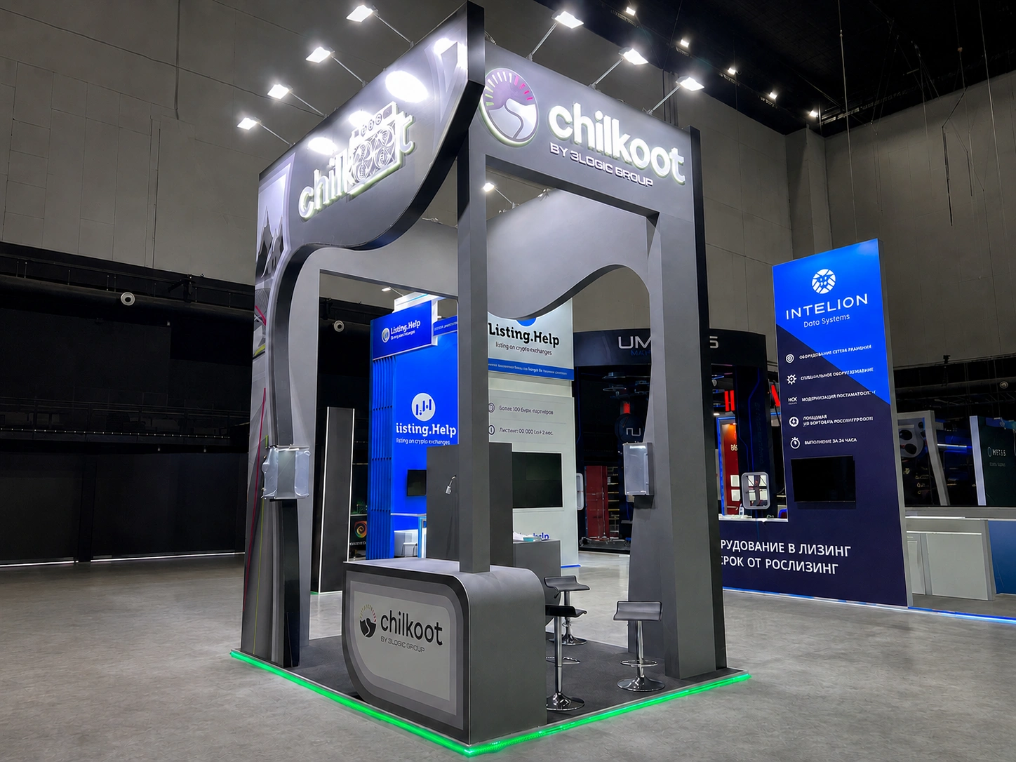 Выставочный стенд Chilkoot · BLOCKCHAIN LIFE 2022